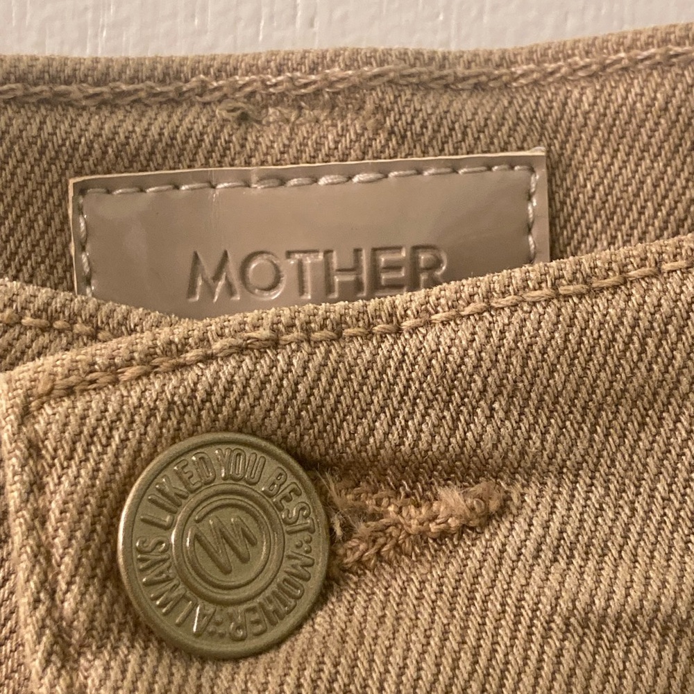 MOTHER The Stud Finder Reach Prairie Sand Carpenter Denim Jeans